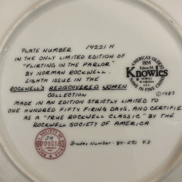 Collectible Norman Rockwell’s “Flirting in the Parlor” - Picture 4 of 4